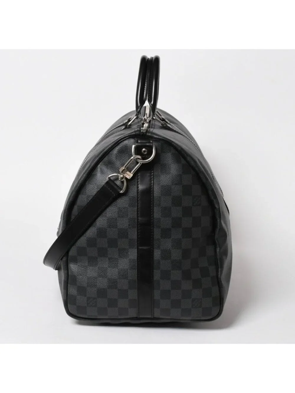 Louis Vuitton Keepall Bandouliere 55 Boston Bag Damier Graphite Black